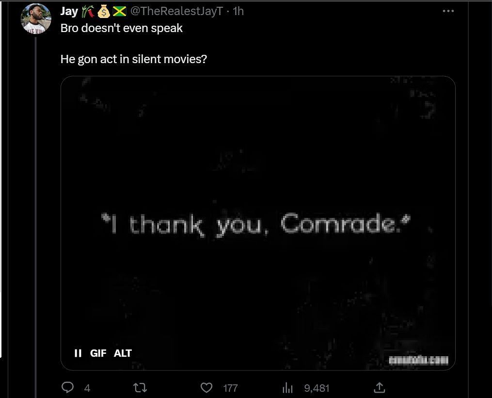 Discussing Film's post about Khaby's ambition as an actor (Image via Twitter)